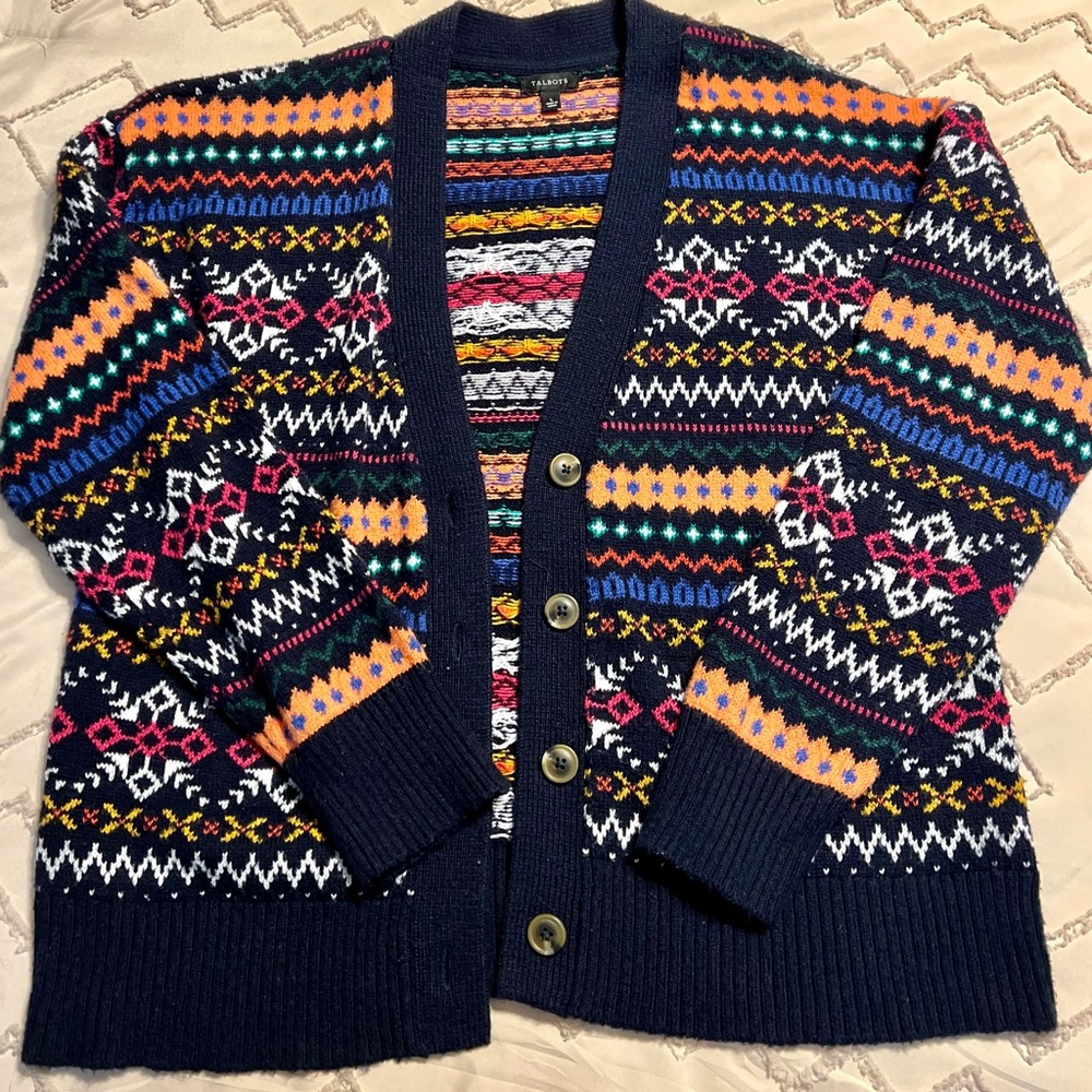 Beautiful Talbots v-neck cardigan Size L